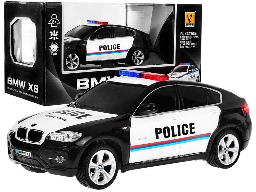 opvoeder Corporation Uitpakken Rc Bmw X6 Politiewagen 1:24